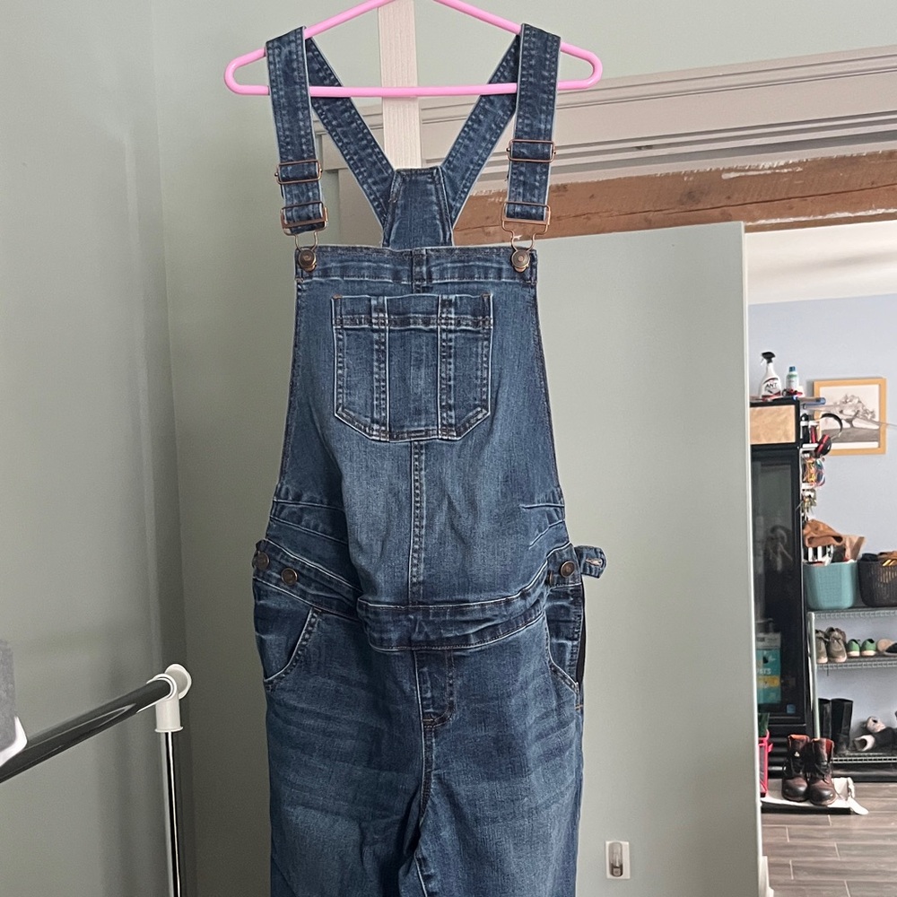 Thyme Maternity Blue Denim overalls